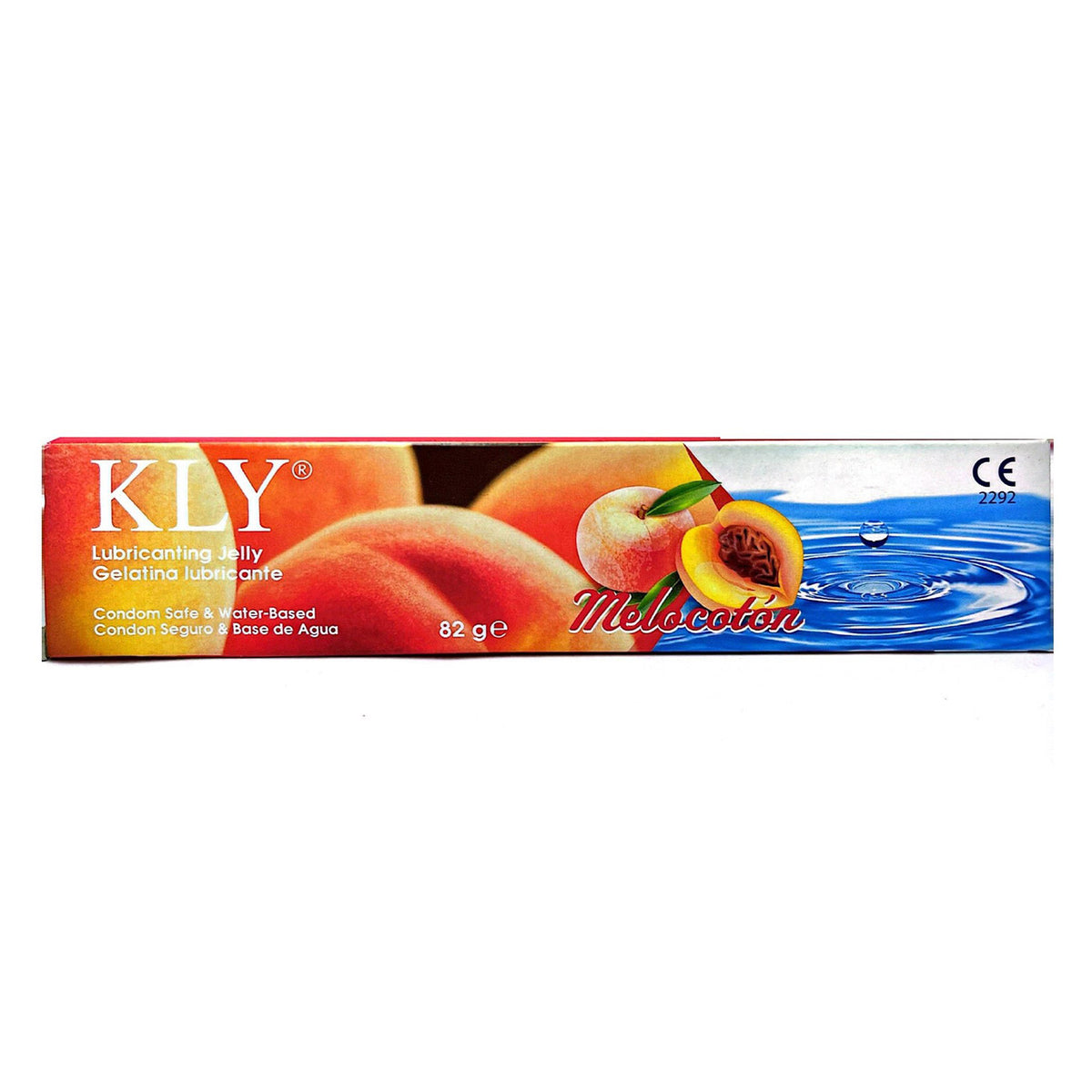 Lubricante KLY Sabor Melocoton 82g | Base de Agua