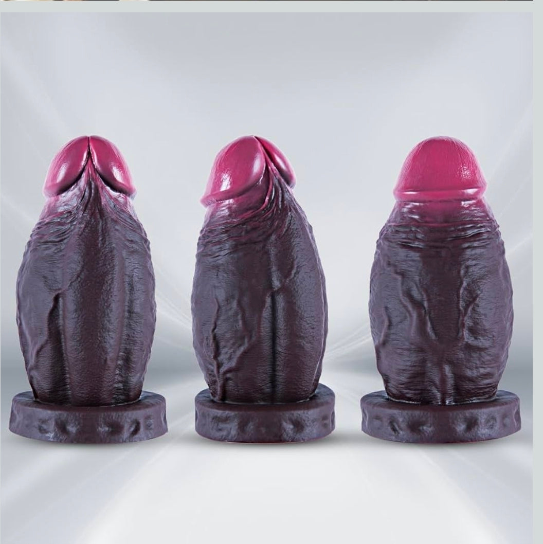 Consolador Pequeño y Grueso de Silicona con Ventosa - 12.7 cm