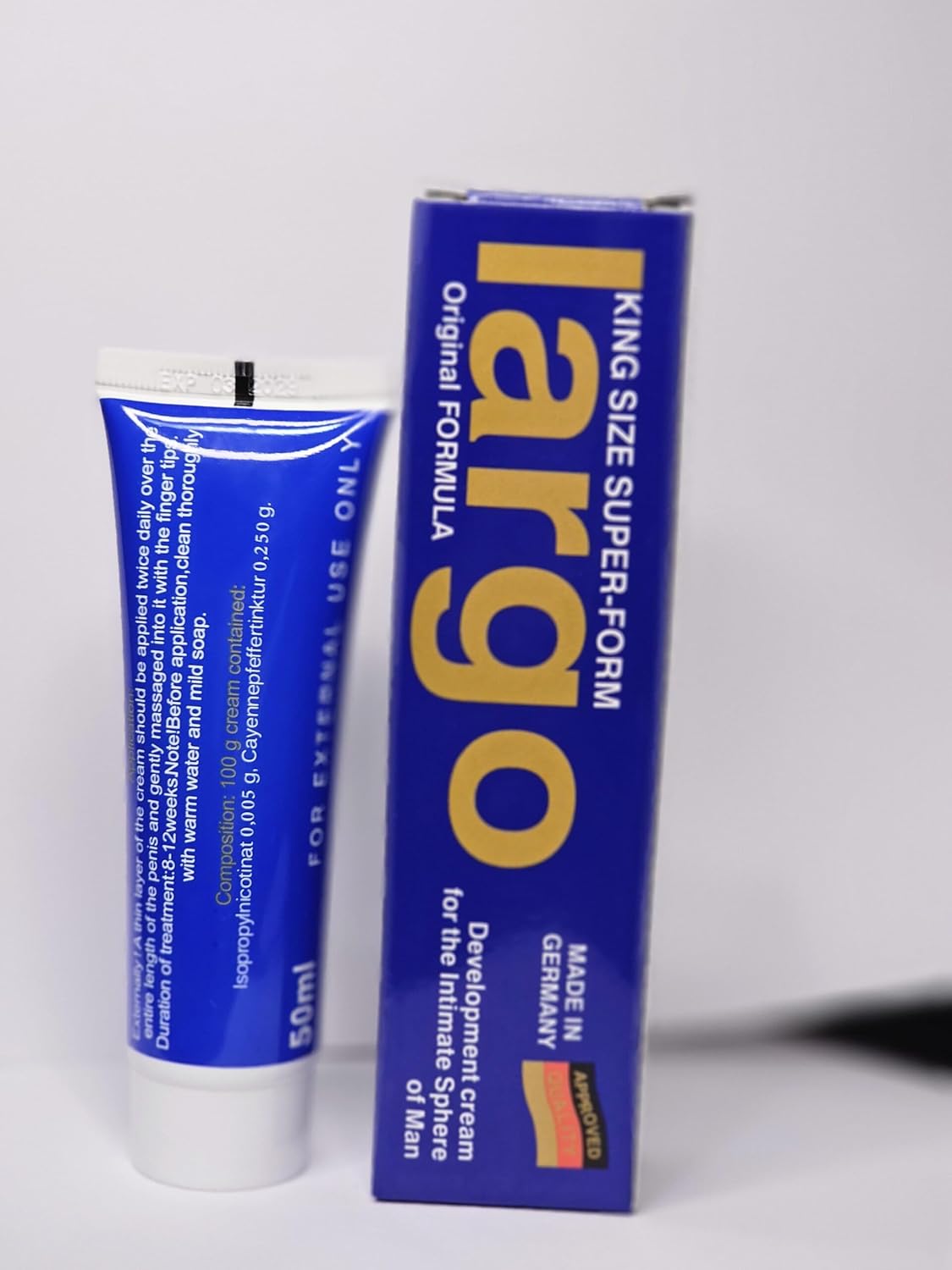 Largo Cream: Gel de Desarrollo Masculino y Retardante – Tratamiento Intensivo