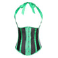 Este bustier verde combina estilo fetish con elegancia, perfecto para elevar tu erotismo.