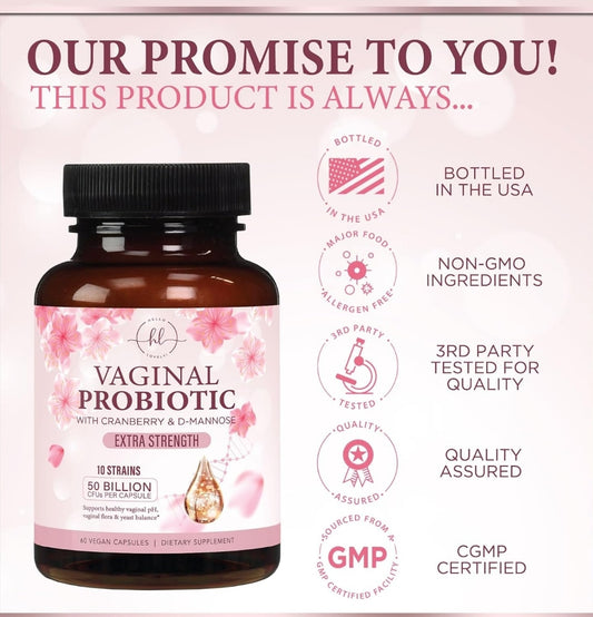 SweetBloom – Probiótico Femenino con Arándano y D-Manosa.