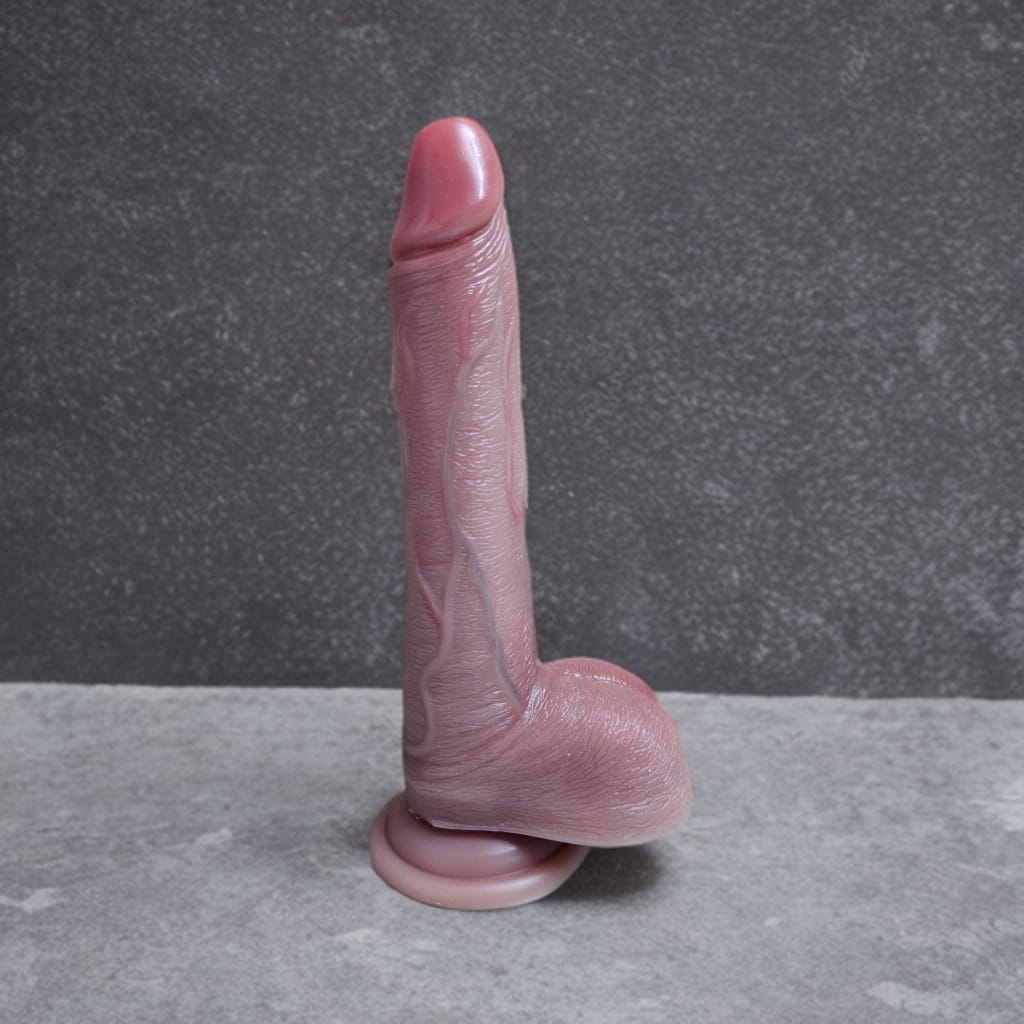Vibrador realista 22 cm con movimiento arriba/abajo y control remoto – Sex Shop Guatemala