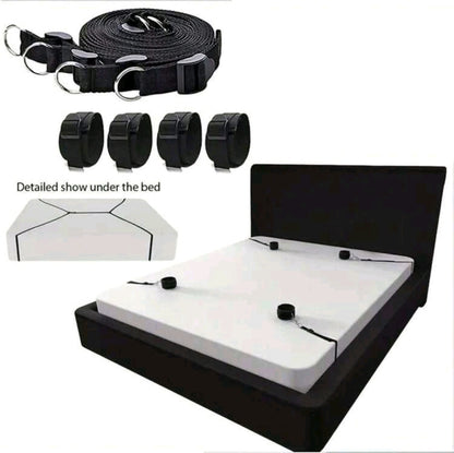 Kit de Ataduras para la Cama – Inmoviliza y Desata tus Fantasías - La Jugueteria Erotika