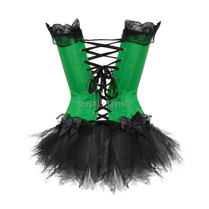 Este corsé con diseño ajustable y falda de tul realza tus curvas con un estilo lujoso y provocador, perfecto para sorprender con elegancia.