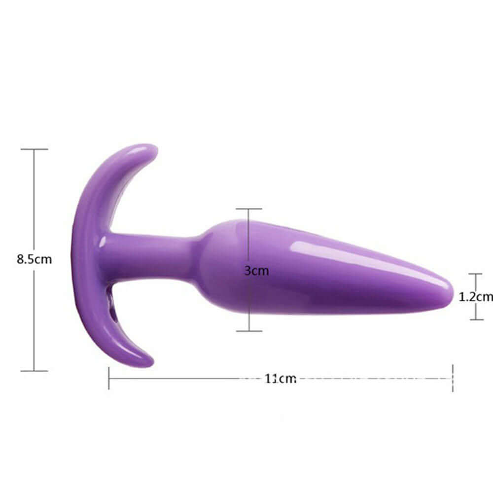 Explora nuevas sensaciones con este plug anal suave y seguro.