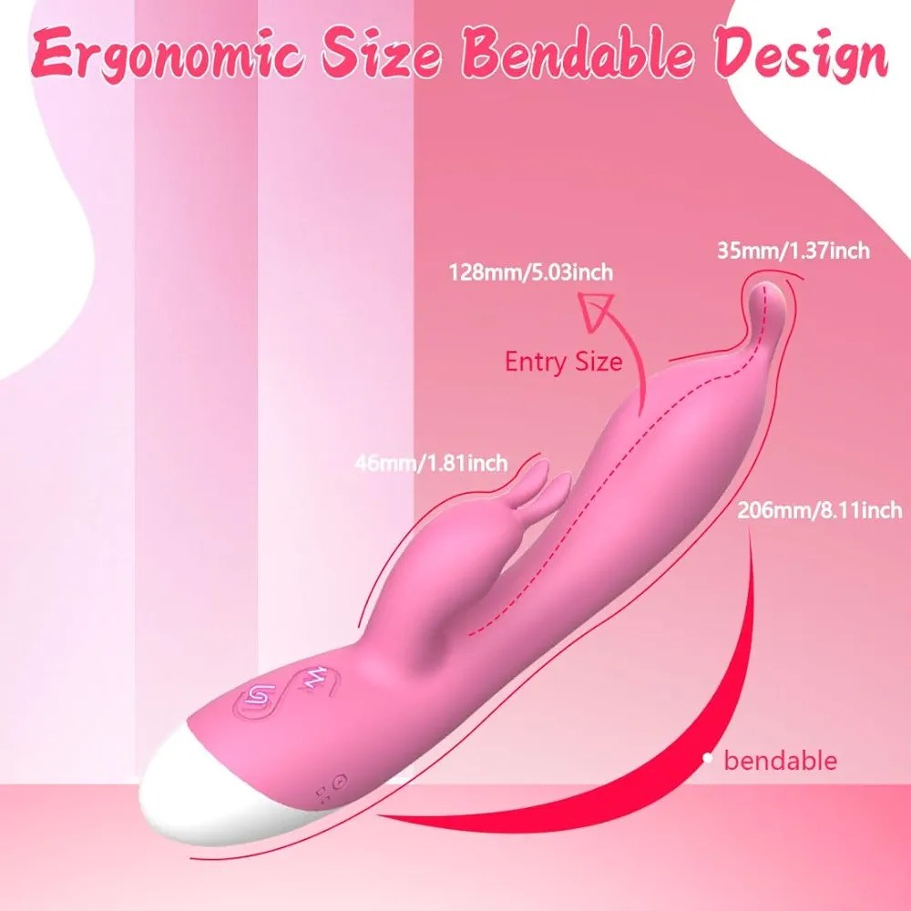 Vibrador Rabbit y Punto G Yaffa (12 Modos) | Doble Estimulación