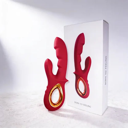 Conejito Estimulador Vaginal y Clitoridiano Placer Infinito - Silicona Terciopelo