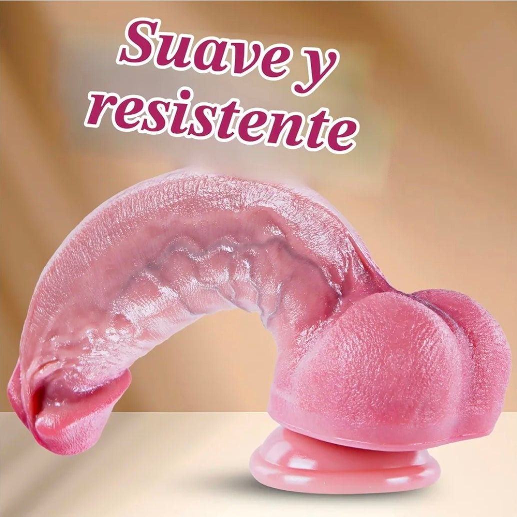 Consolador Realista Grande XL de Silicona con Ventosa - 8.7"