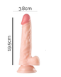Dildo Realista de Silicona con Ventosa 19.5 cm | Compatible con Arnés