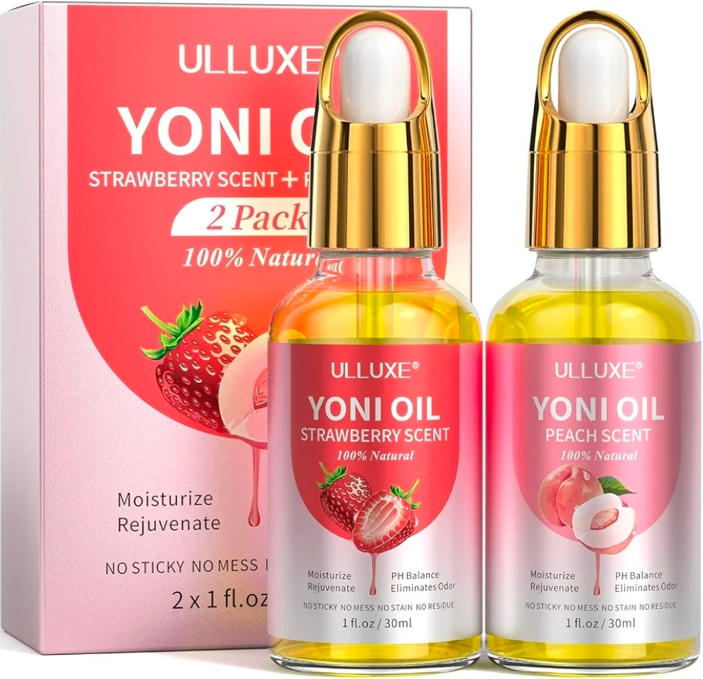 Aceite Intimo Natural Yoni Oil ULLUXE 2 Pack - Fresa y Durazno
