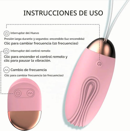 Huevo Vibrador con Control Remoto Jan Rosa | 10 Modos