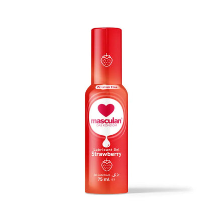 Gel Lubricante Masculan STRAWBERRY 75ml con Aroma a Fresa