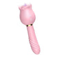 Succionador de Clítoris y Vibrador Rosa Rose 12 Modos - Silicona