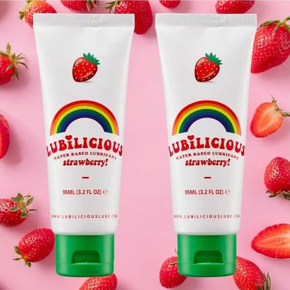 Lubilicious Strawberry – Lubricante Premium de Fresa con Ácido Hialurónico (3.2 oz)