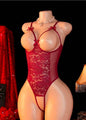 Body Teddy Lencería Encaje Rojo Sexy Talla M