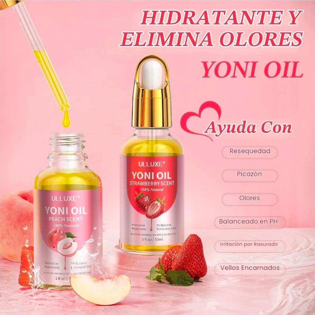 Aceite Intimo Natural Yoni Oil ULLUXE 2 Pack - Fresa y Durazno