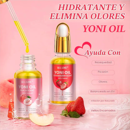 Aceite Intimo Natural Yoni Oil ULLUXE 2 Pack - Fresa y Durazno