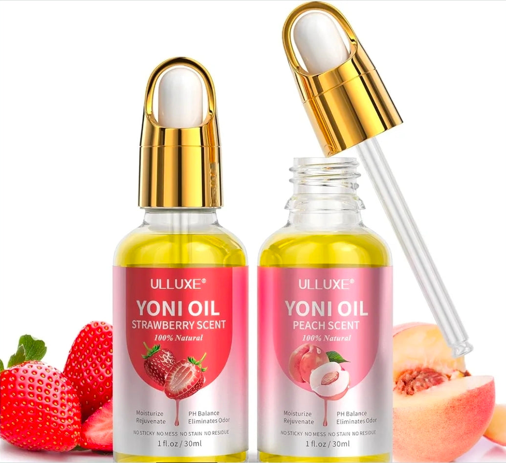 Aceite Intimo Natural Yoni Oil ULLUXE 2 Pack - Fresa y Durazno