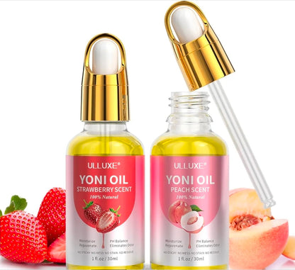 Aceite Intimo Natural Yoni Oil ULLUXE 2 Pack - Fresa y Durazno