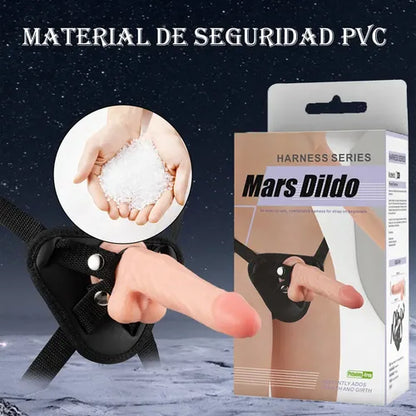 Kit Arnés Ajustable PleasureFit + Dildo Realista 19.5 cm | Silicona