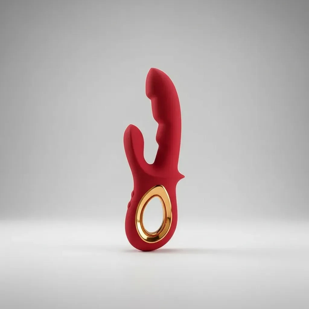 Conejito Estimulador Vaginal y Clitoridiano Placer Infinito - Silicona Terciopelo