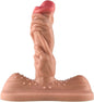 Dildo Consolador Realista con Empuje, Vibración y Calor-  Triple Motor