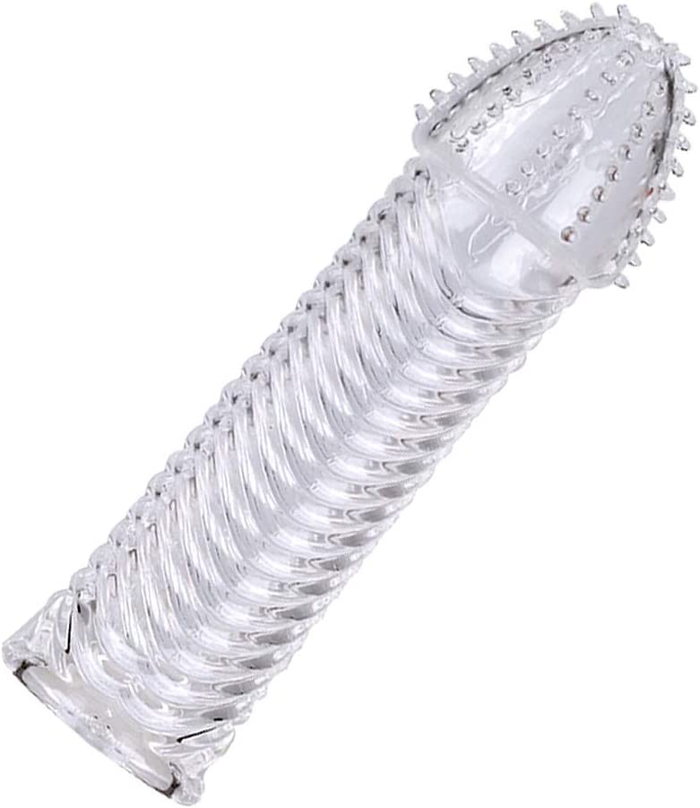 Esta funda de extensión convierte tu pene en una herramienta de placer duradero, perfecta para romper la rutina y satisfacer profundamente a tu pareja.